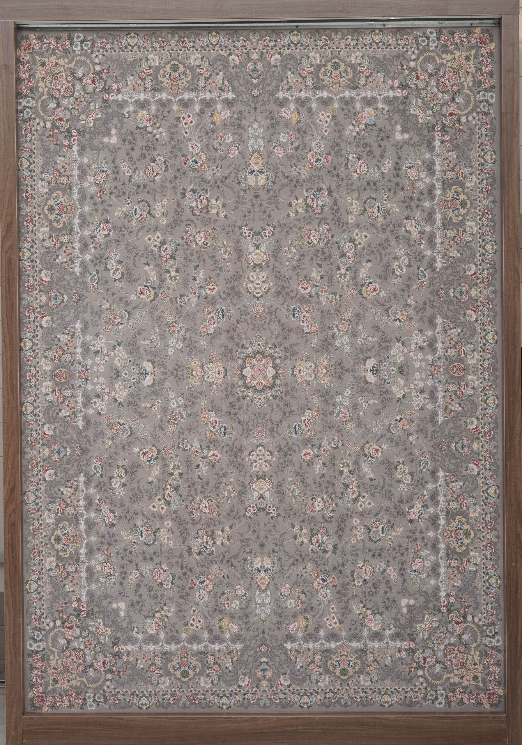 Parastesh-toosi-silver فرش ماشینی مدل پرستش