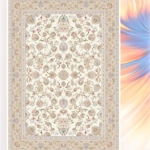 هما کرم حاشیه بژ فرش ماشینی