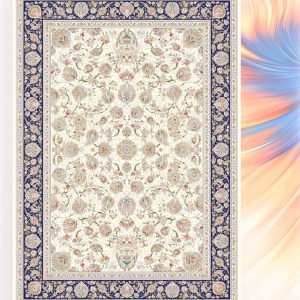 هما کرم ، حاشیه سرمه ای فرش ماشینی