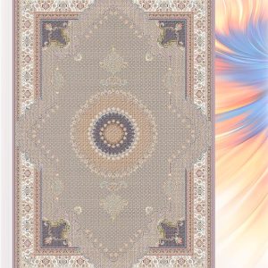 فرش ماشینی شاه ماهی یاسی