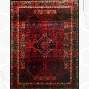 فرش ماشینی مدل ویان نام اثر اهورا سرمه ای